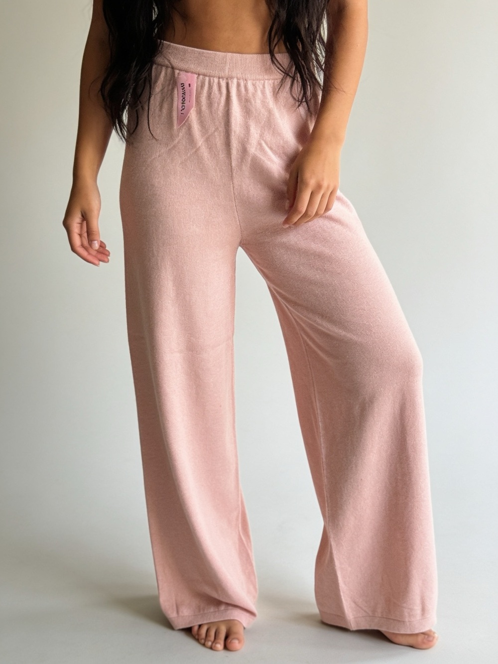 Nordstrom Signature 100% Cashmere Balloon Leg Pants Womens M Pink Trousers NWT